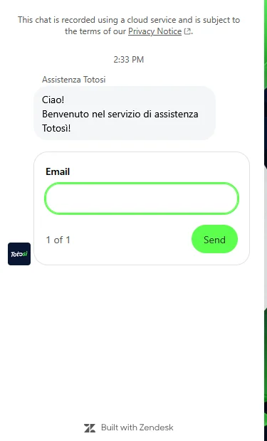Pannello supporto Casino Mania con live chat attiva dalle 9 alle 24 con risposta in 2-5 minuti, email 24/7 con risposta in 4-8 ore, linea telefonica Lun-Ven e sezione FAQ sempre accessibile